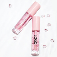 Huile Repulpante Lèvres Personnalisable Logo Brillant à Lèvres Fruit Lipgloss Marque Privée Soin des Lèvres Teinte Colorée Claire Végane