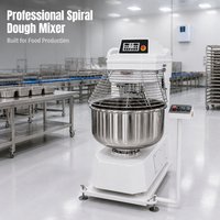 Machine à pétrir la pâte automatique commerciale, électrique, triphasée, robuste, en acier inoxydable, pour boulangerie en gros