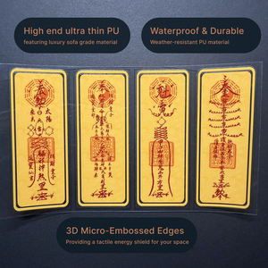 Calcomanías de Energía Sagrada Feng Shui, Pegatinas Metafísicas de PU Recortables <span class=keywords><strong>para</strong></span> Teléfono y Hogar; Atraen Riqueza, Paz y Éxito. - Product Image 2