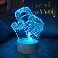 Décoration de chambre d'enfant sur le thème de l'anime, veilleuse, lampe de nuit, changement de couleur, lumière blanche chaude douce pour la chambre d'enfant, lampe LED