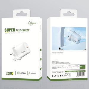 อะแดปเตอร์ PD 20W รองรับโปรโตคอลเต็มรูปแบบ EU US UK USB C ที่ชาร์จ QC3.0บล็อกการชาร์จอย่างรวดเร็วพร้อมกล่องแพคเกจ - Product Image 5