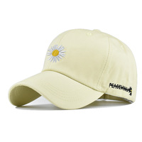 OEM classique personnalisé unisexe 100% coton de haute qualité de la Chine icône personnalisée broderie marguerite Baseball Sport Cap Hat