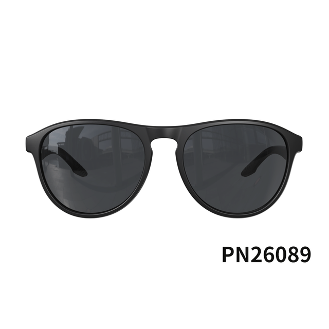 OEM Unisex Green Metal Oval Shape TAC Polarized UV400 High-Durability Anti-Glare Lightweight Sports Sunglasses for Outdoor