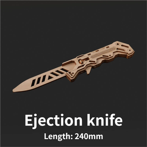 Cuchillo Mariposa de Madera, Rompecabezas Educativo 3D, Modelo de Juguete para Armar, Diseñado para una Montaje Segura, Mejora la Coordinación y la Concentración - Product Image 3