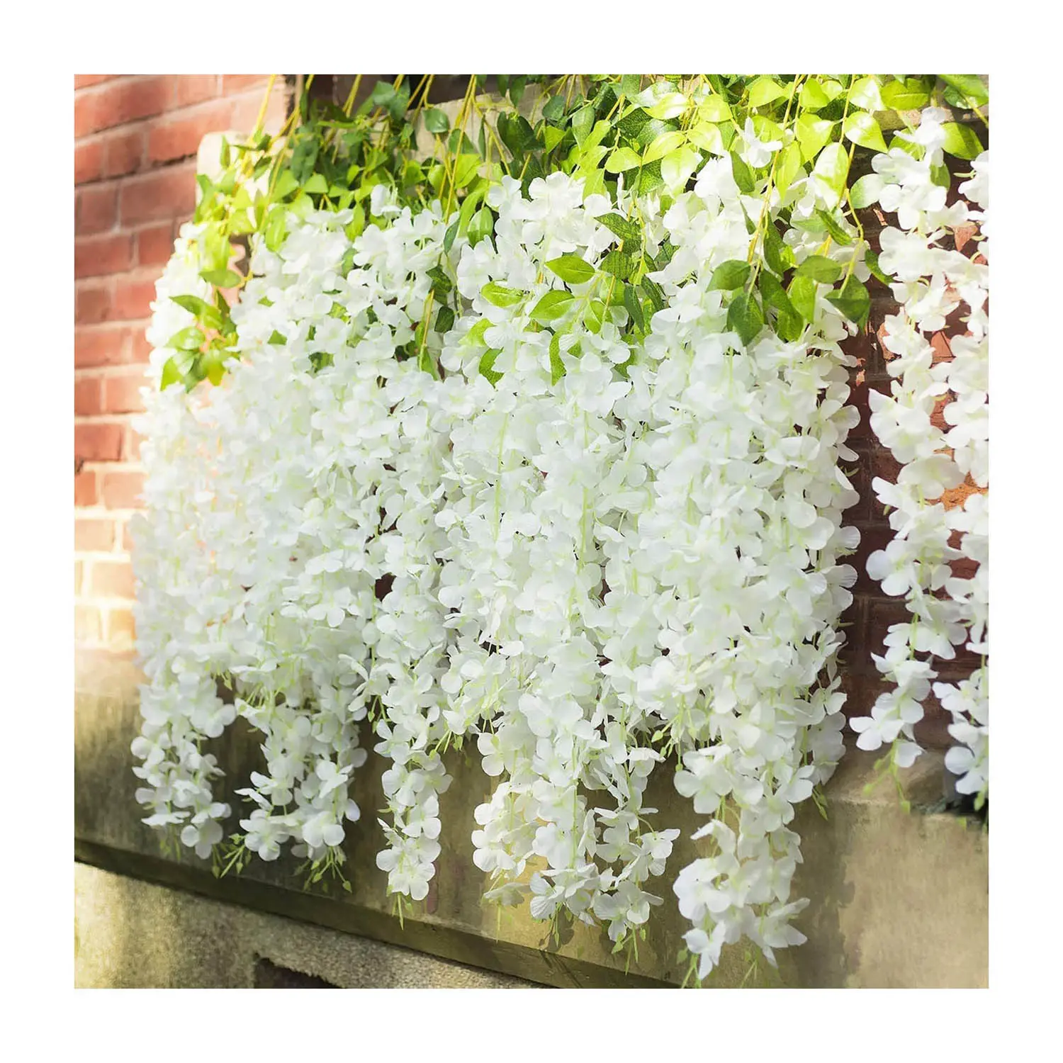 Tizen Wholesale Wedding Party Decoration Fake Vine Wisteria Flower Artificial Hanging Plant