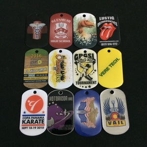 Bán buôn tùy chỉnh Thời Trang Logo Thư Kim Loại Dog <span class=keywords><strong>Tags</strong></span> hip hop Phong cách Dây chuyền hợp kim kẽm - Product Image 2