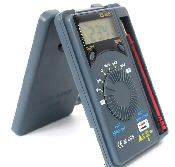 XB-866 Digital AC/DC Mini Multimeter Spannungs strom tester Multimeter Pocket Auto Range Digital Tester Spannungs tester