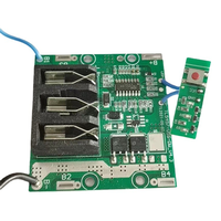 Carte de protection de batterie au lithium 5S 18,5V-21V, carte de circuit 2-MOS avec voyant LED pour outils électriques sans fil