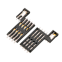 MUP 8 PIN Pcb pemegang kartu Sim soket IC pembaca kartu konektor untuk mPOS Wallie Talkie diskon besar di India Israel Turki Malaysia