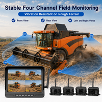 Système de caméra sans fil pour tracteur, moniteur DVR 7 pouces 720P, 4 canaux, vision nocturne IP68, BSD pour la ferme