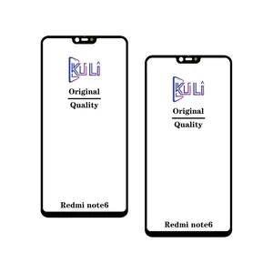 KULI for Redmi Note 4 5 5A 7 8 9 10 11 original Outer Lens phone parts repair test touch screen panel replacement glass with oca