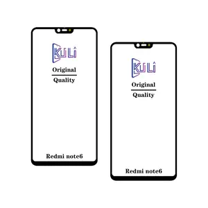 Kuli Voor Redmi Note 4 5 5A 7 8 9 10 11 Originele Outer Lens Telefoon Onderdelen Reparatie Test Touch screen Panel Vervanging Glas Met Oca