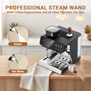 Machine à expresso tout-en-un 20 bars avec moulin intégré et porte-filtre 58 mm pour la maison, les cafés et la vente en gros - Product Image 2