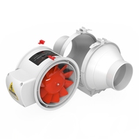 Système CVC Ventilateur de conduit en ligne à flux mixte AC Infinity de 4 pouces pour la ventilation des serres et des tentes de culture