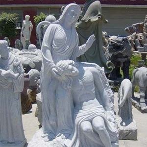 Estatua de Ángel María Tallada a Mano en Piedra de Granito y Mármol para Decoración de Cementerios, Jardines e Iglesias - Product Image 6