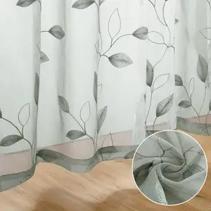 Wholesale Sheer Curtain Fabric Embroidery Curtain Fabric China