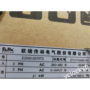 อินเวอร์เตอร์ EURA รุ่น E2000-0370T3 F2Y 380V/37KW มือสอง 1 ชิ้น - Product Image 1