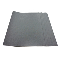 Papier abrasif de haute qualité en carbure de silicium latex 60-2000 grains, feuilles de ponçage pour le polissage des surfaces, papier abrasif noir imperméable