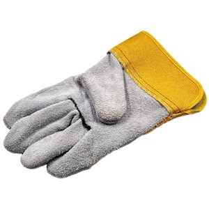Guantes DE SEGURIDAD amarillos de cuero de vaca de pulgada de fábrica baratos, guantes de soldadura de trabajo de cuero - Product Image 3