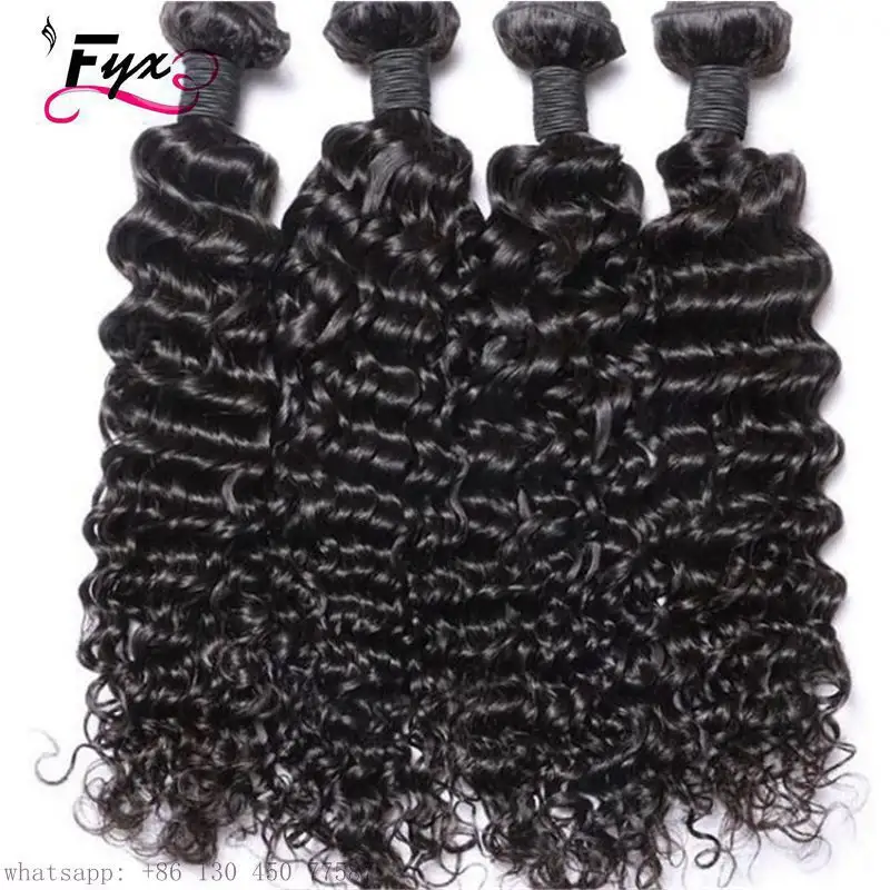 Extensiones de pelo rizado para mujer, mechones de ondas profundas para trenzar cabello de la mejor fábrica de vendedores hinese, calidad OP RAW