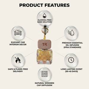 Premium Tribal Art <b>Car</b> Hanging <b>Diffuser</b> For Luxury Travel Night Natural Essential Oil Infused Gift Box Set Glass <b>Bottle</b> Box Set - Product Image 3