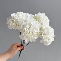 Künstliche handgemachte große Hortensie Hochzeits basis 5 Gabel 5 Kopf Blumen bündel für Thanksgiving und Weihnachts zeremonien