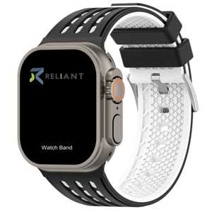 Nuevo reemplazo de moda de <span class=keywords><strong>correa</strong></span> de reloj de silicona transpirable de dos tonos deportivos para <span class=keywords><strong>Apple</strong></span> <span class=keywords><strong>Watch</strong></span> Series 11 42 46 (WB1189T) - Product Image 1