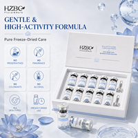 Kit de Sérums en Poudre Lyophilisée au Lotus Bleu Marque Blanche – Hydratant, Apaisant, Soin de la Barrière Cutanée, Essence Lyophilisée OEM ODM