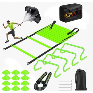Escalera de Agilidad Portátil y Ajustable para Entrenamiento de Fútbol, Kits de Entrenamiento de Resistencia Personalizables para Niños - Product Image 1