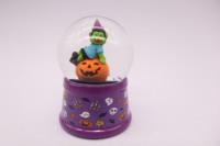 Taille personnalisée 65mm Halloween squelette Figure résine artisanat Statue Dracula Vampire boules à neige ornements décoratifs pour la maison pour enfant jouet