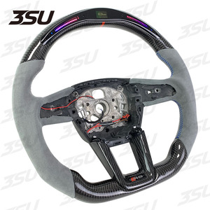 Xe chỉ đạo Wheel đối với <span class=keywords><strong>Audi</strong></span> Q2 <span class=keywords><strong>Q3</strong></span> Q4 Q5 Q7 Q8 A4 2018 2019 2020 2021 2022 2023 sợi carbon chỉ đạo Wheel LED màn hình hiển thị - Product Image 3