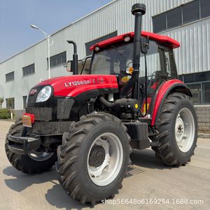 Tracteur agricole 4x4 rouge 1204 multifonctionnel pour serres et vergers, avec rotoculteur, pour fossés, semis et désherbage - Product Image 6