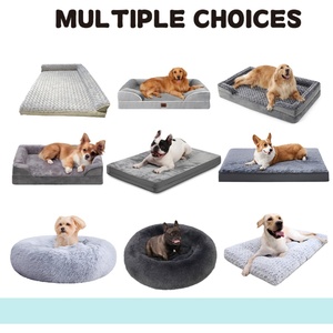 OEM ODM Service <b>Dog</b> <b>Bed</b> Manufacturer High Density Orthopedic Memory Foam Rose Swirl Plush Non-slip Puppy Sleeping Mat - Product Image 3