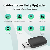 Nouvel adaptateur sans fil OEM Magic CarPlay & Android Auto avec Bluetooth 5.2 et Wi-Fi double bande pour voitures universelles