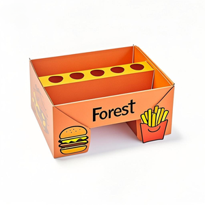 Regalo cartonHoliday Party Venta al por mayor Paper Color Flip Box Chocolate Favorite Grazing Catering Packaging Platter Box - Product Image 1