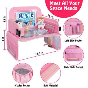 Free sample Portable Kids <b>Lap</b> Play <b>Tray</b> Travel <b>Tray</b> for Toddler Car Seat <b>Tray</b> Organizer with Cup/iPad/Tablet Holder - Product Image 2