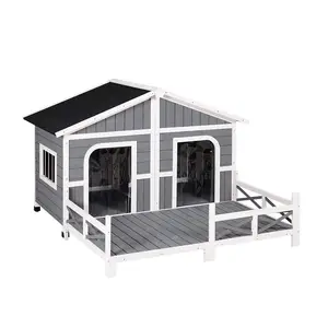 Luxury Great Dane Outdoor X large Heated Outside Modern Pet House Outdoor Dog House cuccia per cani in legno massello