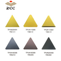 Plaquettes en carbure ZCC TPUN TPUN 220408 pour tournage CNC, outils de coupe pour tour, outils de coupe populaires, en stock en grande quantité