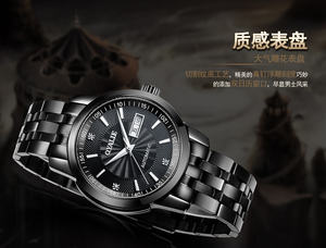 Relojes de Lujo para Hombre de 40 mm con Esfera de Cristal, Correa de Acero Inoxidable, Movimiento de Cuarzo, Reloj de Negocios de Diseño - Product Image 5