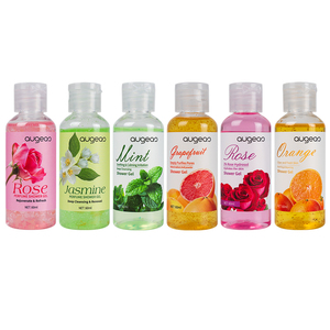 Gel douche exfoliant parfumé au pamplemousse Augeas 60 ml format voyage pour tous types de peaux - Product Image 2