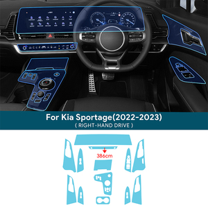 Film Transparent Tpu pour <span class=keywords><strong>Kia</strong></span> <span class=keywords><strong>Sportage</strong></span> <span class=keywords><strong>NQ5</strong></span> <span class=keywords><strong>2022</strong></span> 2023 autocollant intérieur de voiture Console centrale engrenage écran tactile tableau de bord panneau de porte - Product Image 2