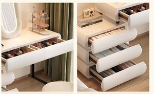 Coiffeuse minimaliste pour chambre à coucher avec miroir à panneau LED intégré, durable, grande capacité, ensemble de <span class=keywords><strong>meubles</strong></span> - Product Image 6