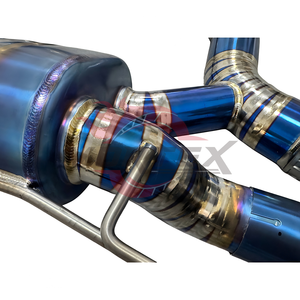 Vortex Titanium Valvetronic Exhaust fits F92 F93 M8 4.4T S63 Performance Racing Catback Muffler System Pie-cut Blue Kit - Product Image 6