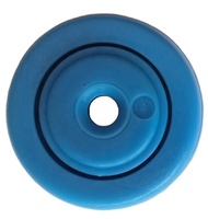 Approvisionnement d'usine de haute qualité D-50mm Double roulement en nylon synthétique en plastique volaille chariot poulie roues à rouleaux haute Suspension