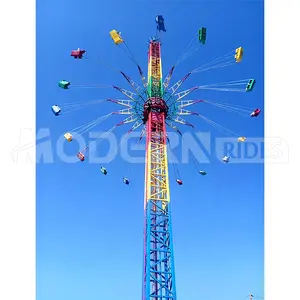Cheap Chinese amusement equipment 30m flying sky ride for sale amusement park rides thrill rides