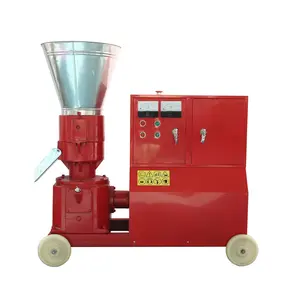 Small SKJ250 flat die wood pellet machine manufacturer