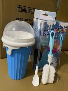 Vente en gros de gobelets magiques à presser de 500 ml en silicone pour faire des glaces et des slushies, réutilisables et durables - Product Image 5