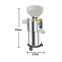 SHENGDUN DM-Z80A Machine à lait de soja électrique industrielle 370W 220V, mini broyeur avec disque de broyage de 80 mm, vitesse maximale de 2800 tr/min