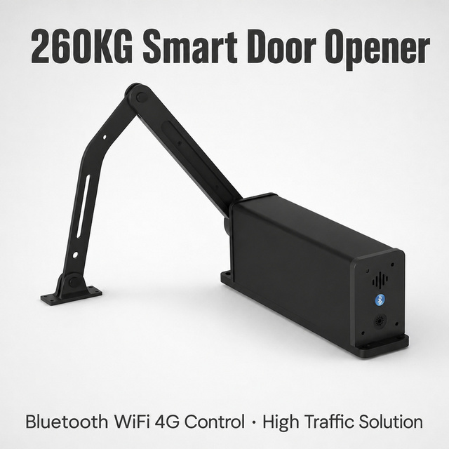 260KG Smart Door Opener with Bluetooth WiFi and 4G Remote Control for High-Traffic Entrances