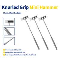 Mini marteau à tête en caoutchouc et acier pour la réparation des maillons de bracelet de montre et les blocs de construction Lego - Double usage